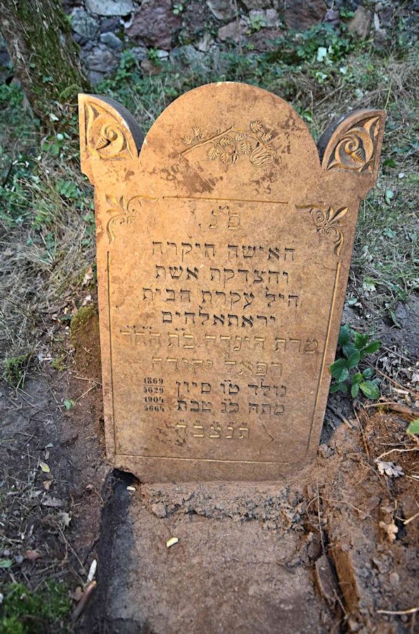 Grabstein Nummer 118 auf dem Friedhof Trzemeszno Lubuskie (Schermeisel)