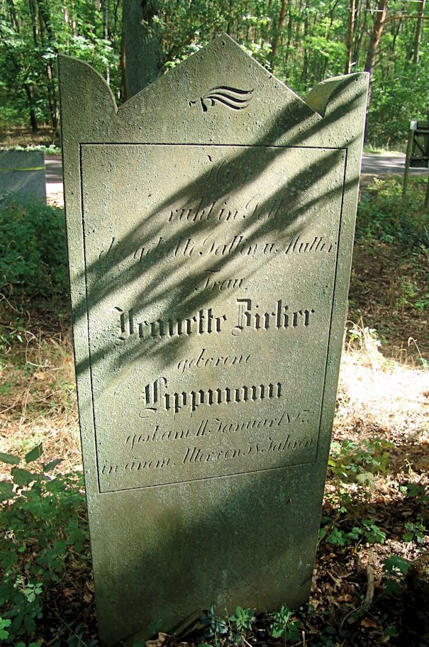Grabstein Nummer 21 auf dem Friedhof Trzciel (Tirschtiegel)