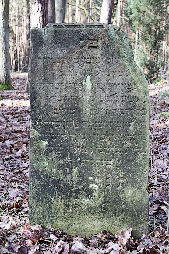 Grabstein Nummer 21 auf dem Friedhof Bledzew (Blesen)