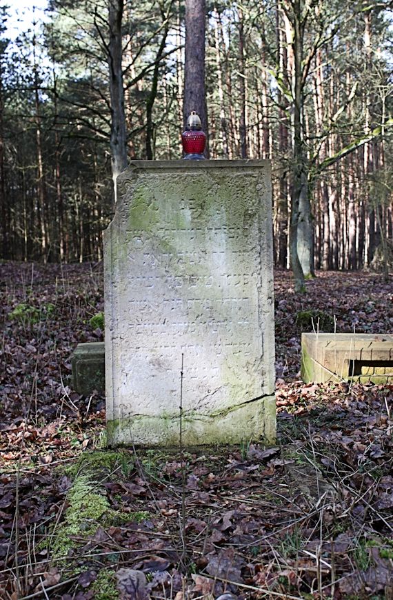 Grabstein Nummer 8 auf dem Friedhof Bledzew (Blesen)