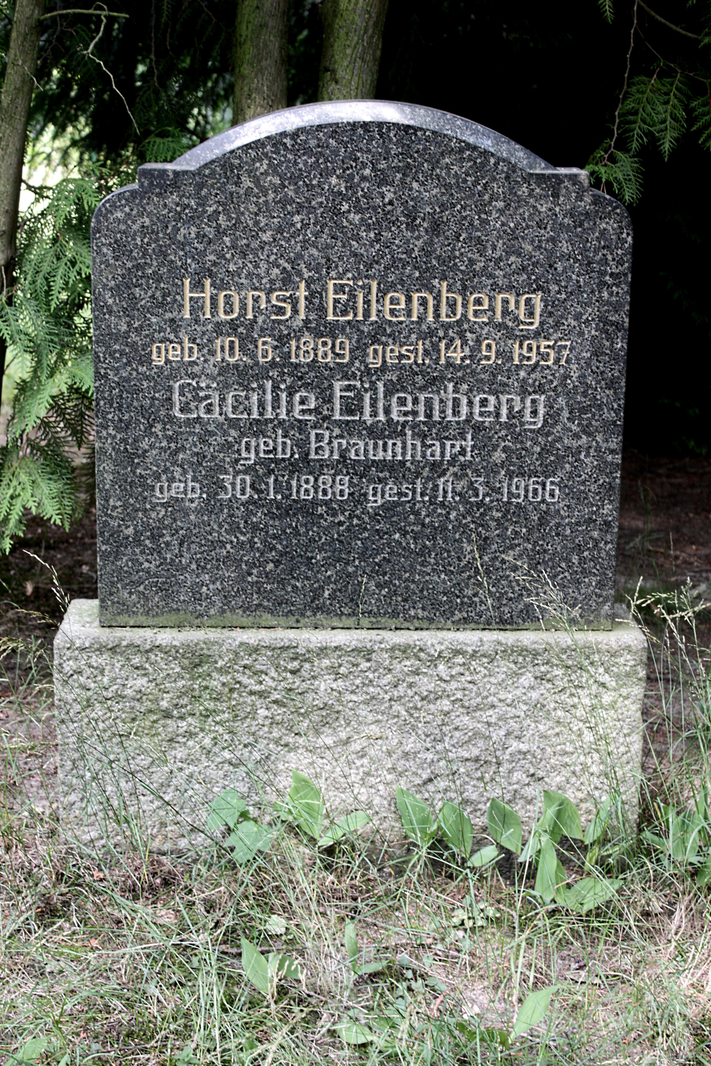 Grabstein Nummer 69 auf dem Friedhof Cottbus 1