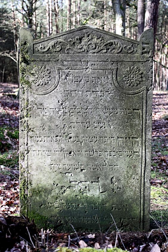 Grabstein Nummer 25 auf dem Friedhof Bledzew (Blesen)