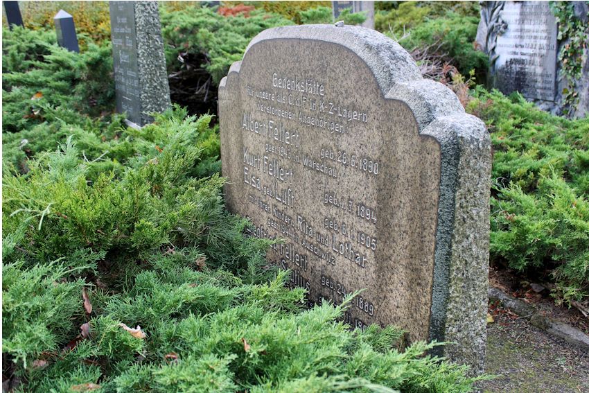 Grabstein Nummer 8 auf dem Friedhof Eisenhüttenstadt