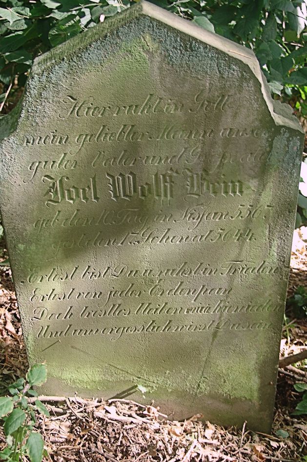 Grabstein Nummer 111 auf dem Friedhof Trzciel (Tirschtiegel)