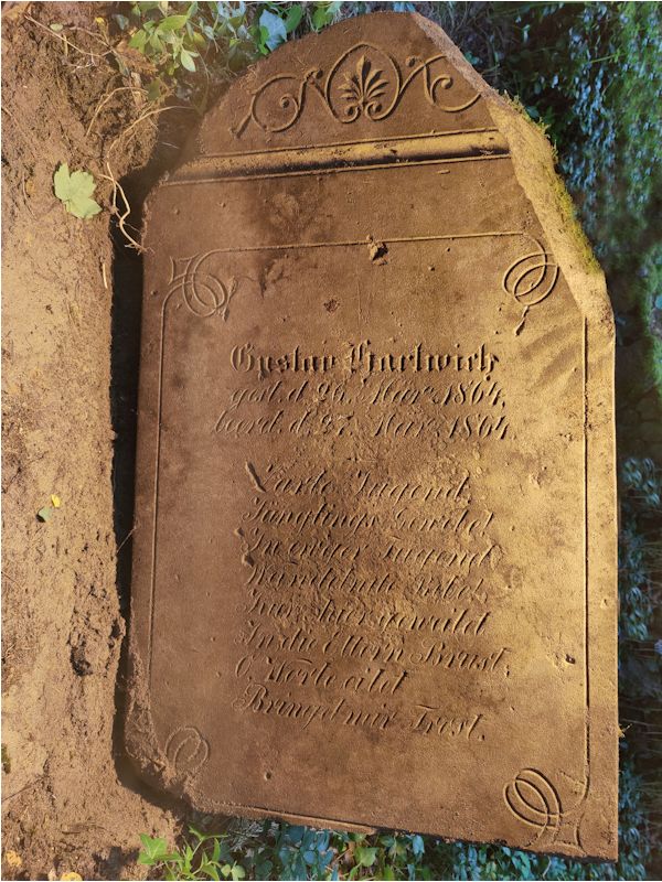 Grabstein Nummer 17 auf dem Friedhof Boleszkowice (Fürstenfelde)