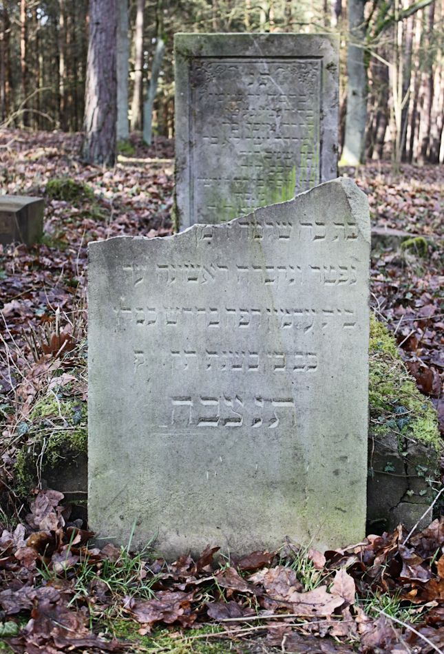 Grabstein Nummer 6 auf dem Friedhof Bledzew (Blesen)