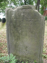 Grabstein Nummer 3 auf dem Friedhof Joachimsthal