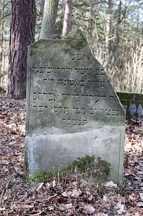 Grabstein Nummer 17 auf dem Friedhof Bledzew (Blesen)