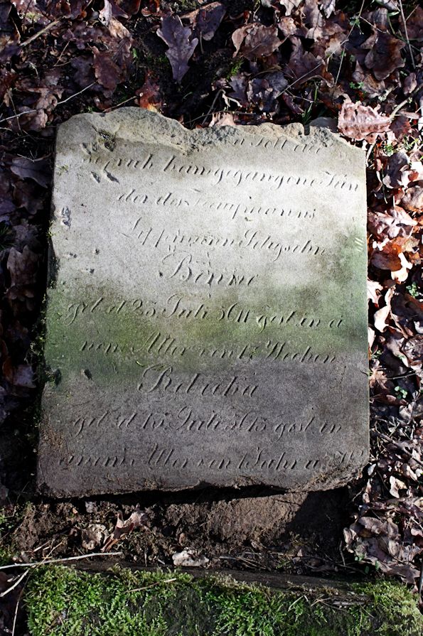 Grabstein Nummer 30 auf dem Friedhof Bledzew (Blesen)