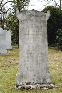 Grabstein Nummer 27 auf dem Friedhof Schwedt