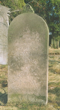 Grabstein Nummer 10 auf dem Friedhof Schwedt