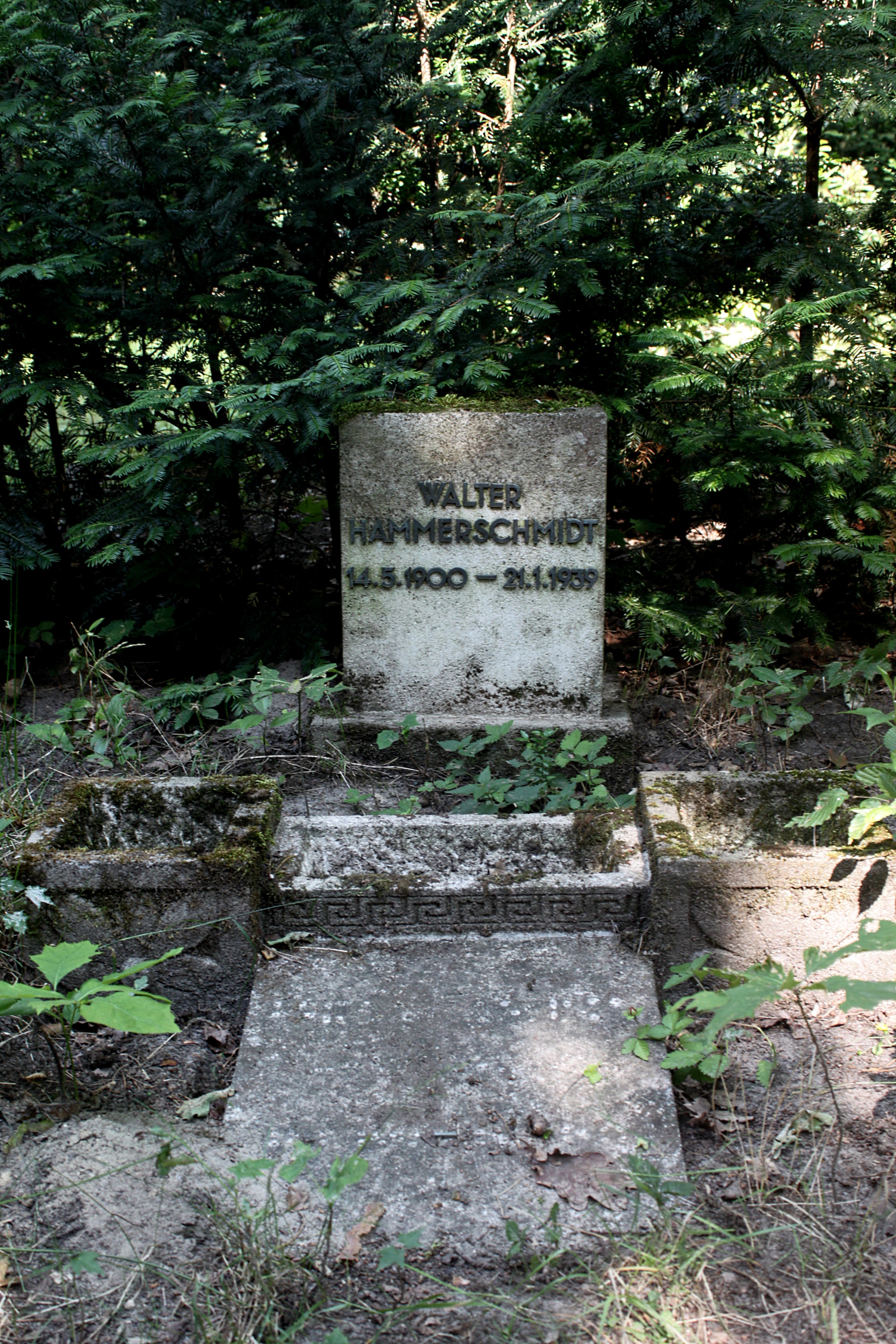 Grabstein Nummer 77 auf dem Friedhof Cottbus 1