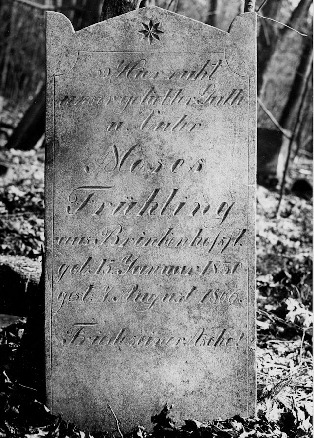 Grabstein Nummer 51 auf dem Friedhof Świętojańsko (St. Johannes)