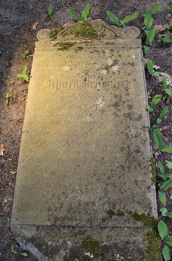 Grabstein Nummer 4 auf dem Friedhof Biesenthal