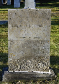 Grabstein Nummer 17 auf dem Friedhof Schwedt