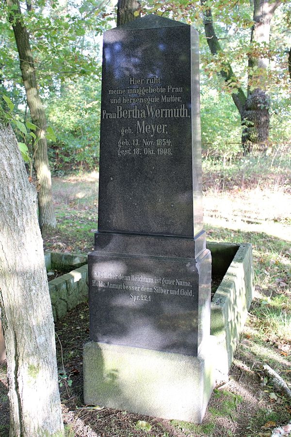 Grabstein Nummer 7 auf dem Friedhof Friedland