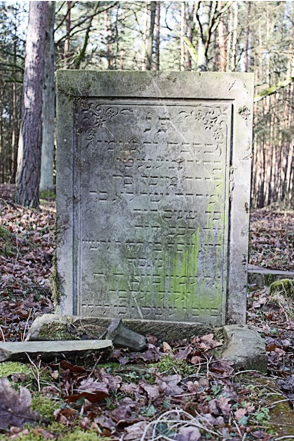 Grabstein Nummer 5 auf dem Friedhof Bledzew (Blesen)