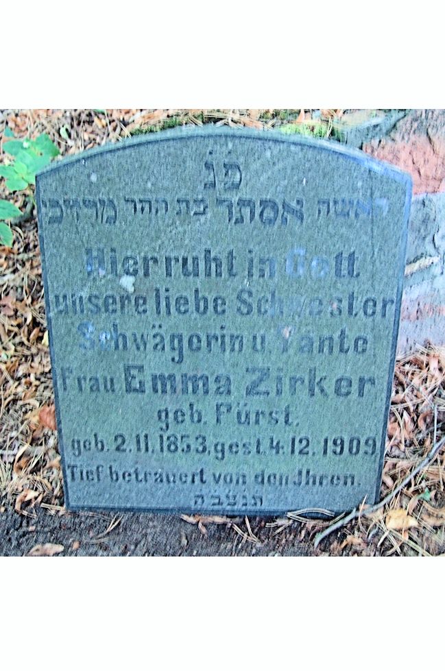 Grabstein Nummer 10 auf dem Friedhof Trzciel (Tirschtiegel)