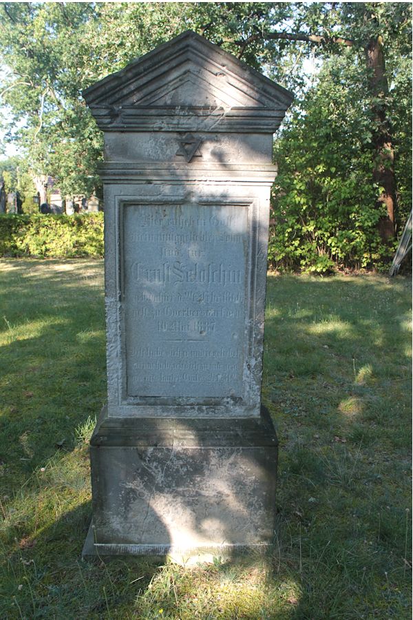 Grabstein Nummer 30 auf dem Friedhof Guben