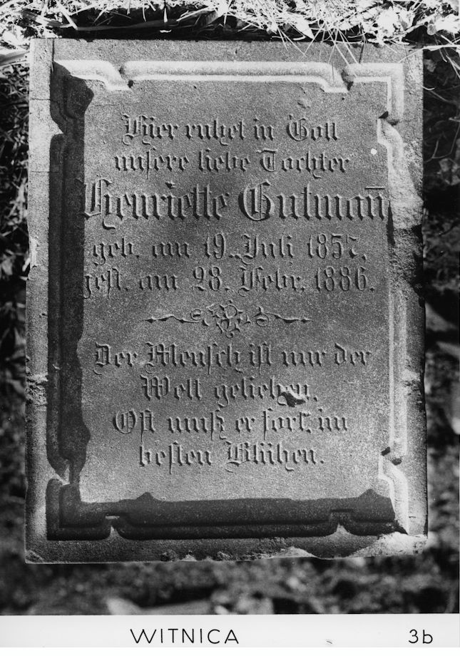 Grabstein Nummer 18 auf dem Friedhof Witnica (Vietz)