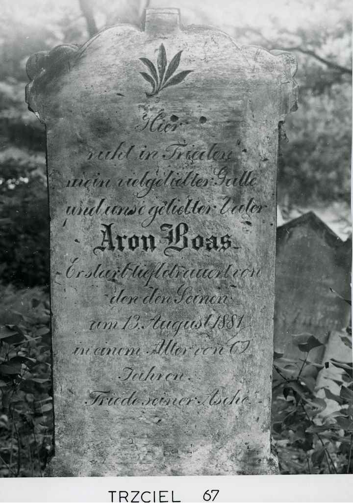 Grabstein Nummer 107 auf dem Friedhof Trzciel (Tirschtiegel)