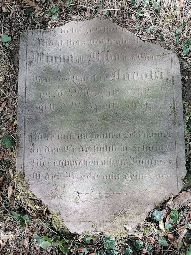 Grabstein Nummer 11 auf dem Friedhof Sulęcin (Zielenzig)