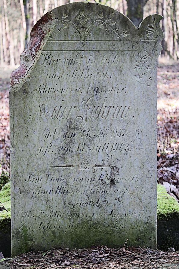 Grabstein Nummer 37 auf dem Friedhof Bledzew (Blesen)