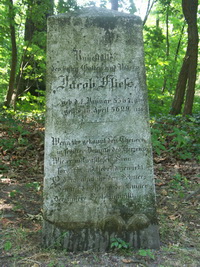 Grabstein Nummer 2 auf dem Friedhof Biesenthal