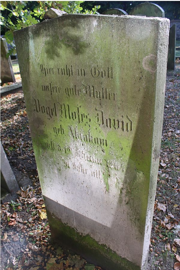 Grabstein Nummer 9 auf dem Friedhof Storkow
