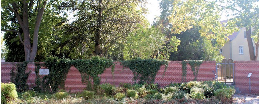 Blick auf den Jüdischen Friedhof Beelitz