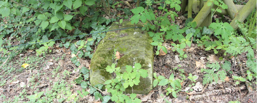 Fragment als Symbol für den Zustand des Begräbnisortes in Friesack