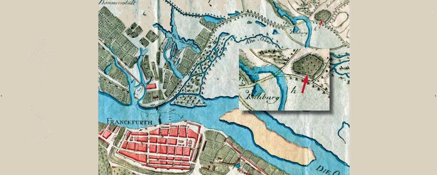 Ausschnitt aus dem "Plan der Stadt Franckfurth an der Oder und der Damm Vorstadt", 1785