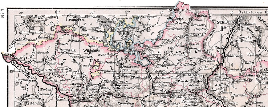 Ausschnitt Provinz Brandenburg 1905