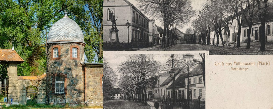 Wasserturm im Landsitz von Rudolf Mosse in Schenkendorf. Wohn- und Geschäftsadresse der Familien Levy, Meyer und Bernstein.