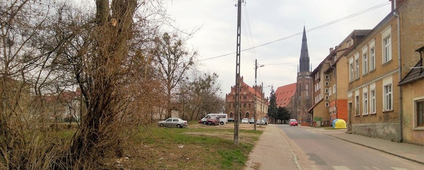 Ehemaliger Standort der Synagoge von Königsberg in der früheren Lazarett- bzw. Jüdenstraße und heutigen ul. Szkolna