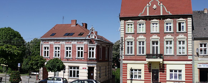 Stadtzentrum von Cedynia mit dem Regionalmuseum
