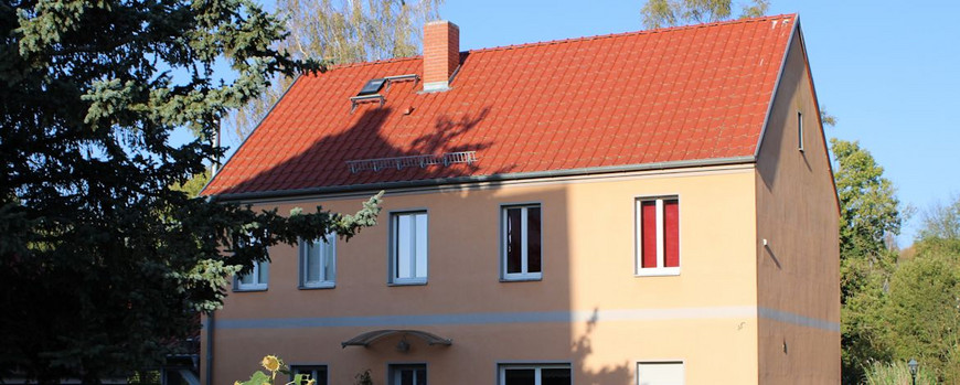 Gebäude, in dem sich die Betstube der Storkower Juden befand