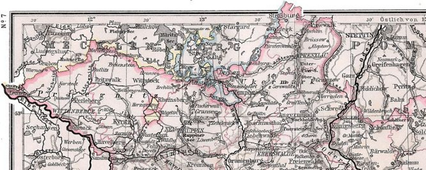 Ausschnitt Provinz Brandenburg 1905
