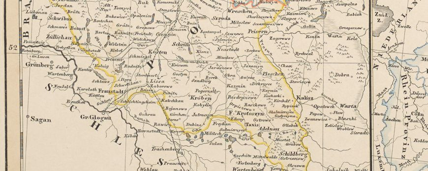 Ausschnitt Provinz Posen 1859